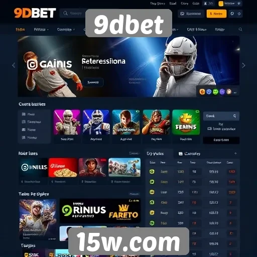 Interface do usuário do site 9dbet é amigável